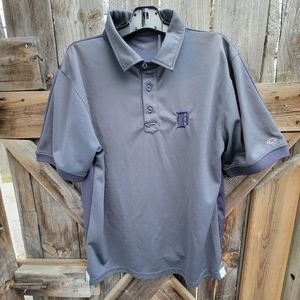 MLB Detroit Tigers dri fit polo shirt size large.